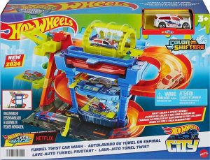 Mattel Hot Wheels City Tunnel Twist car wash, play building 11