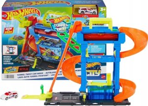 Mattel Hot Wheels City Tunnel Twist car wash, play building 13