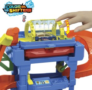 Mattel Hot Wheels City Tunnel Twist car wash, play building 5