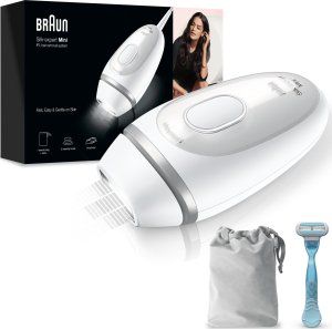 Depilator Braun Braun Silk-expert Mini PL1124, hair remover (white/silver, incl. bag + Venus Smooth) 2
