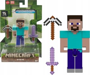 Figurka Mattel Mattel Minecraft 8 cm Figure Steve, toy figure 1