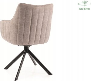 Signal Krzesło tapicerowane AZALIA Brego jasno beżowe 6