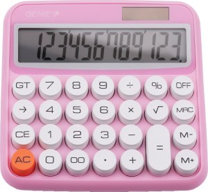 Kalkulator Genie Kalkulator 612P różowy 2