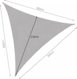 Gardlov Żagiel przeciwsłoneczny 3x3x3m szary Gardlov 23147 4