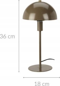 Home Styling Collection Metalowa lampka na stół, grzybek, 18 x 36 cm 2