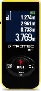Dalmierz laserowy Trotec Cyfrowy laserowy miernik odległości TROTEC BD11 11