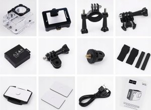 Kamera Hoco kamera sportowa z wyświetlaczem 2" 1080P/30fps DV100 czarna 3