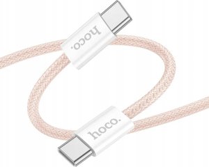 Kabel USB Hoco HOCO kabel Typ C do Typ C PD QC3.0 3A 60W X104 2 m różowy 1