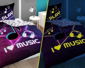 Detexpol  Pościel 140 x 200 2cz FLUO Młodzieżowa Jaime 4728A 5