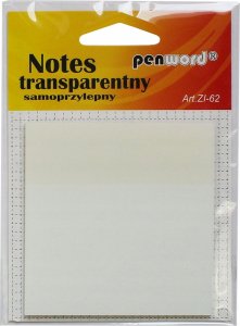 Stickn Notes transparentny samoprzylepny 75x75mm 50K 1