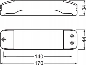 Osram LEDVANCE Transformator oświetleniowy 35-105W 12V / 220-240V halotronic HTL 105 tylna i przednia ściemniacz 4