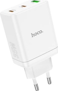 Ładowarka Hoco HOCO ładowarka sieciowa 2 x Typ C + USB A PD QC3.0 3A 35W N33 biała 3