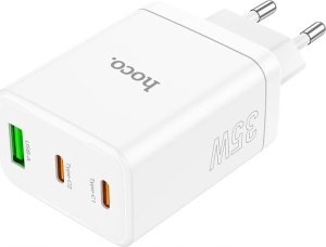 Ładowarka Hoco HOCO ładowarka sieciowa 2 x Typ C + USB A PD QC3.0 3A 35W N33 biała 4