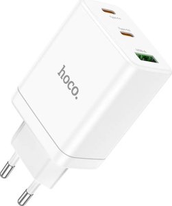 Ładowarka Hoco HOCO ładowarka sieciowa 2 x Typ C + USB A PD QC3.0 3A 35W N33 biała 5