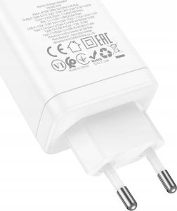 Ładowarka Hoco HOCO ładowarka sieciowa 2 x Typ C + USB A PD QC3.0 3A 35W N33 biała 6
