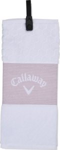 CALLAWAY morele Ręcznik do kijów golfowych Callaway Tri-Fold (biało-różowy, 40x53 cm) 1