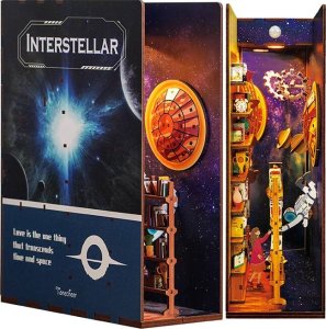 Robotime Tonecheer Składany Drewniany Model 3D LED - Book Nook Interstellar 1