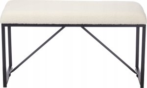 Gift Decor Ławeczka do przedpokoju tapicerowana baranek, 38 x 81 x 42 cm 2