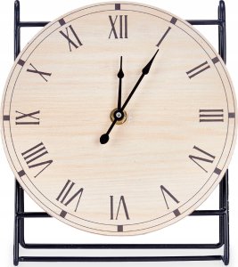 Gift Decor Zegar stojący na półkę, z okrągłą tarczą, Ø 19 cm 2