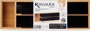 Kinvara Dozownik kuchenny z bambusa do folii spożywczej i aluminiowej, 13 x 40 x 7 cm 3