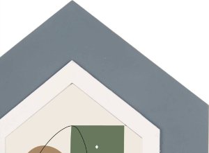 Ramka Gift Decor Ramka na 2 zdjęcia domek, stojąca, metal i MDF 2