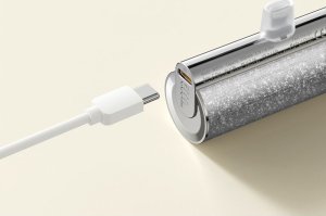 Powerbank Veger powerbank 5 000 mAh z wbudowanym złączem Typ C PD QC3.0 2,4A 12W PlugOn (W0573) srebrny 2