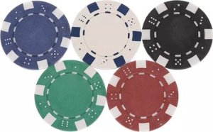 Malatec Poker - zestaw 300 żetonów w walizce HQ 23528 8