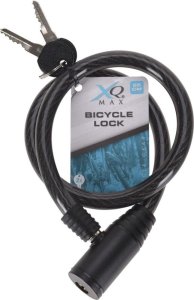 XQMax ZAPIĘCIE ROWEROWE XQMAX SPIRALNE NA KLUCZ 0,8x65CM CZARNE 3