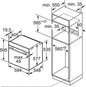 Piekarnik Bosch Bosch HBG7741B1 Series 8, oven (black, 60 cm, Home Connect) 2