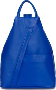 Vera Pelle Vera Pelle włoski Plecak Skórzany damski mały chabrowy T52 3