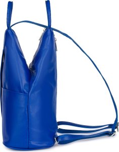 Vera Pelle Vera Pelle włoski Plecak Skórzany damski mały chabrowy T52 5