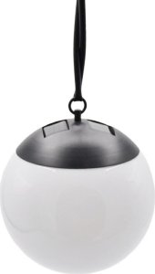 Oprawa schodowa Saska Garden LAMPA SOLARNA PLASTIKOWA KULA WISZĄCA 20CM 2