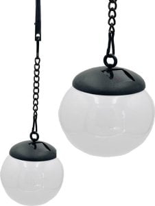 Oprawa schodowa Saska Garden LAMPA SOLARNA PLASTIKOWA KULA WISZĄCA NA KLIPS 10X30CM 1