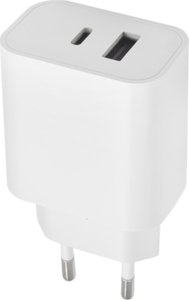 Ładowarka MaxLife  Maxlife ładowarka sieciowa PD QC MXTC-06 1x USB-C 1x USB 30W biała 2