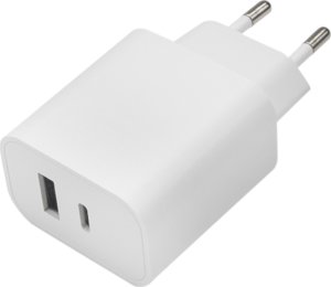 Ładowarka MaxLife  Maxlife ładowarka sieciowa PD QC MXTC-06 1x USB-C 1x USB 30W biała 5