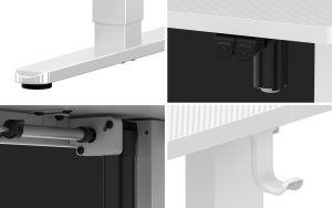 Biurko Huzaro Hero 7.9 White Białe 100 cmx60 cm 12