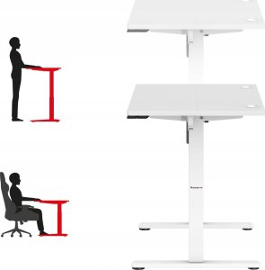 Biurko Huzaro Hero 7.9 White Białe 100 cmx60 cm 4