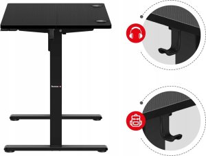 Biurko Huzaro Hero 7.9 Czarne 100 cmx60 cm 9