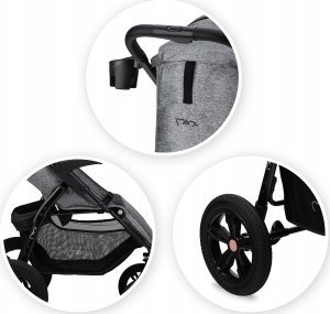 Wózek MoMi Wózek Spacerowy Do 22 Kg Momi Miya Duże Koła + Akcesoria 5