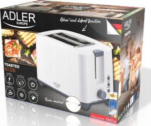 Toster Adler Toster Opiekacz Kanapek 6 Poziomów 1000W 2 Kromki 7