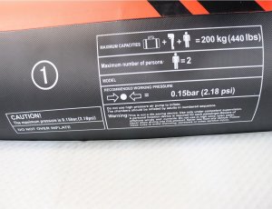 Enero KAJAK 2-OSOBOWY SET 385x96x42CM LAMINOWANY PVC 200KG ENERO 4