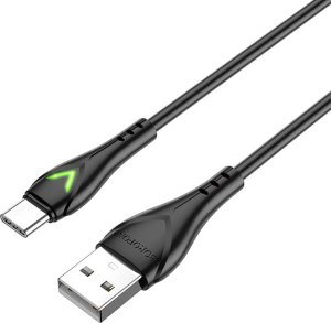 Kabel USB Borofone Kabel Bx65 Bright - Usb Na Typ C - 2A 1 Metr Czarny 1