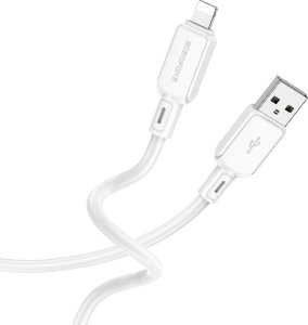 Kabel USB Borofone Borofone Kabel Bx94 Crystal Color - Usb Na Lightning - 2,4A 1 Metr Biały 1