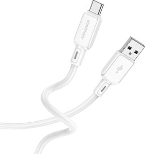 Kabel USB Borofone Borofone Kabel Bx94 Crystal Color - Usb Na Typ C - 3A 1 Metr Biały 1