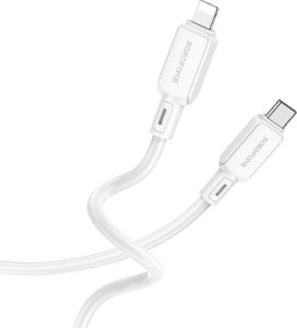 Kabel USB Borofone Kabel Bx94 Crystal Color - Typ C Na Lightning - Pd 20W 1 Metr Biały 1