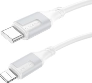 Kabel USB Borofone Kabel Bx101 Creator - Typ C Na Lightning - Pd 27W 3A 1 Metr Biały 1