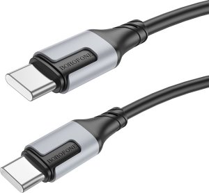 Kabel USB Borofone Borofone Kabel Bx101 Creator - Typ C Na Typ C - 60W 3A 1 Metr Czarny 1