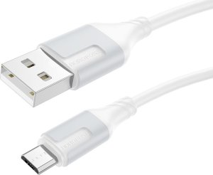 Kabel USB Borofone Borofone Kabel Bx101 Creator - Usb Na Micro Usb - 2,4A 1 Metr Biały 1