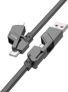 Kabel USB Borofone Kabel Bu43 Triumph 4 W 1 - Usb + Typ C Na Lightning + Typ C - Pd 27W 3A 1,2 Metra Czarny 1