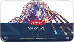 Starpak Derwent Coloursoft pencil - med 72 stk. tinæske 1